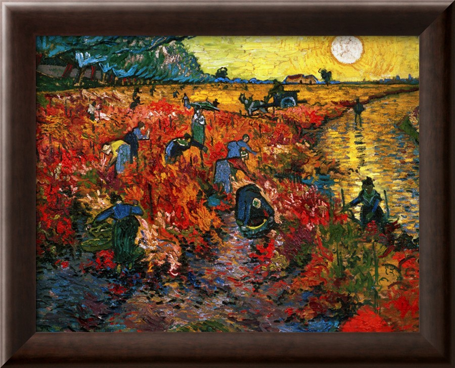 The Red Vineyard at Arles,c.1888 - Vincent Van Gogh Paintings